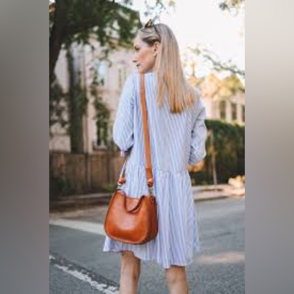 Tuckernuck Blue and White Striped Mini Shirt Dress - Picture 7 of 8
